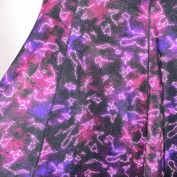 HOT TOPIC Galaxy Stars Space Constellations Reversible Dress Medium - Picture 5 of 13